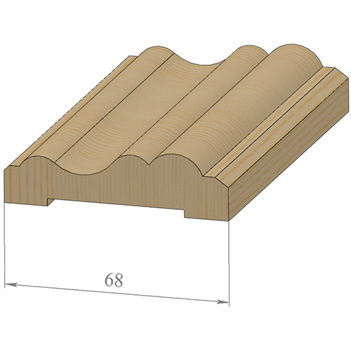 Наличник деревянный, фигурный 10х80, длина 2200. Наличник фигурный Toulon, толщина 29 мм.. Наличник дверной фигурный.